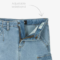 Molo-Girls Distressed Blue Utility Skirt | Childrensalon Outlet