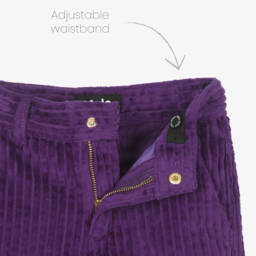 Molo-Girls Flared Purple Cord Trousers | Childrensalon Outlet