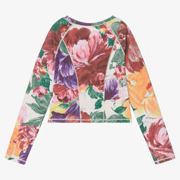 Molo-Girls Floral Print Sports Top | Childrensalon Outlet