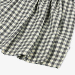 Molo-Girls Gingham Puff-Sleeve Frock | Childrensalon Outlet