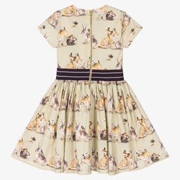 Molo-Зеленое платье с животными для девочек | Childrensalon Outlet