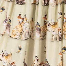 Molo-Зеленое платье с животными для девочек | Childrensalon Outlet