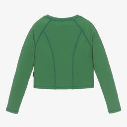 Molo-Girls Green Cropped Sports Top | Childrensalon Outlet