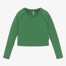 Molo-Girls Green Cropped Sports Top | Childrensalon Outlet