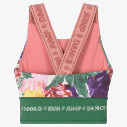 Molo-Зеленый спортивный топ с цветами | Childrensalon Outlet