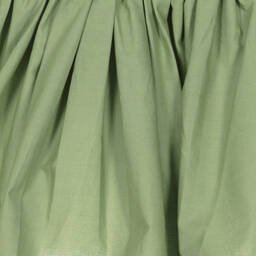 Molo-Girls Green Organic Cotton Dress | Childrensalon Outlet