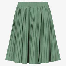 Molo-Girls Green Pleated Skirt | Childrensalon Outlet
