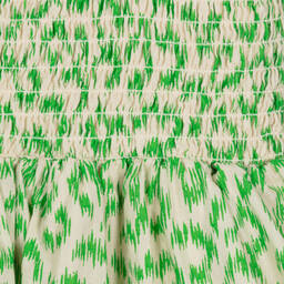 Molo-Girls Green Shirred Cotton Dress | Childrensalon Outlet