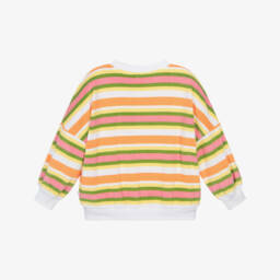 Molo-Girls Happy Stripe Towelling Top | Childrensalon Outlet