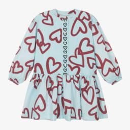 Molo-Girls Heart Patterned Viscose Dress | Childrensalon Outlet