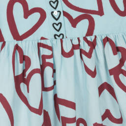 Molo-Girls Heart Patterned Viscose Dress | Childrensalon Outlet