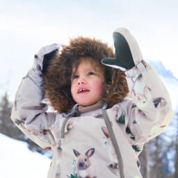 Molo-Кремовые термоперчатки с зайчиком для девочек | Childrensalon Outlet