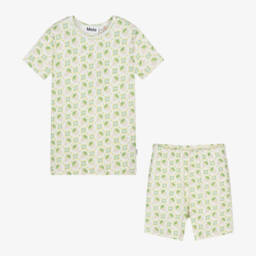 Molo-ملابس نوم قطنية عاجية للبنات بنقشة التوت | Childrensalon Outlet