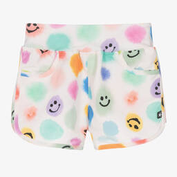 Molo-Girls Ivory Dot Swim Shorts (UPF50+) | Childrensalon Outlet