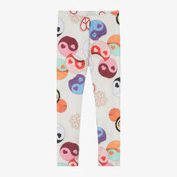 Molo-ليغنز قطن عضوي جيرسي لون عاجي للبنات | Childrensalon Outlet