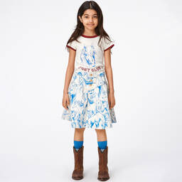 Molo-Кремовая хлопковая футболка для девочек | Childrensalon Outlet