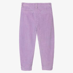 Molo-Girls Lilac Cotton Corduroy Trousers | Childrensalon Outlet