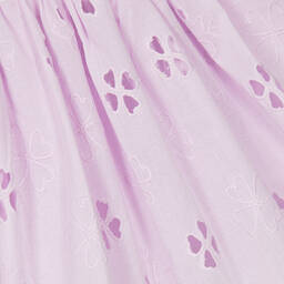 Molo-Girls Lilac Floral Cotton Dress | Childrensalon Outlet