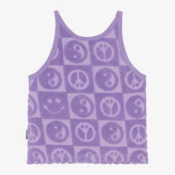 Molo-Girls Lilac Purple Cotton Towelling Top | Childrensalon Outlet