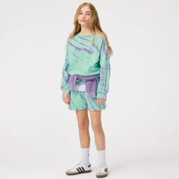 Molo-Свитер мятный и сиреневый тай-дай для девочек | Childrensalon Outlet
