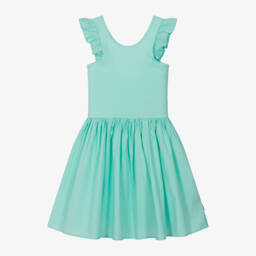 Molo-Girls Ocean Wave Organic Cotton Frock | Childrensalon Outlet