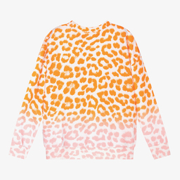 Molo-Girls Orange Sweatshirt | Childrensalon Outlet