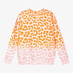 Molo-Girls Orange Sweatshirt | Childrensalon Outlet