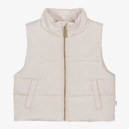 Molo-Girls Orchid Print Puffer Vest | Childrensalon Outlet