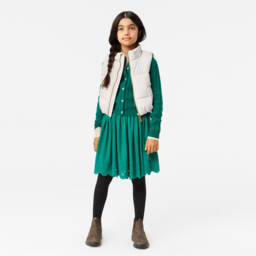 Molo-Girls Orchid Print Puffer Vest | Childrensalon Outlet