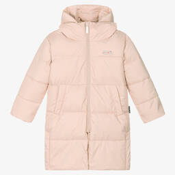 Molo-Girls Pale Pink Puffer Coat | Childrensalon Outlet