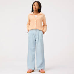 Molo-Girls Peachy Cotton Knit Sweater | Childrensalon Outlet