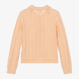 Molo-Girls Peachy Cotton Knit Sweater | Childrensalon Outlet