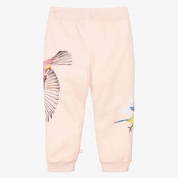 Molo-Girls Pink Bird Joggers | Childrensalon Outlet
