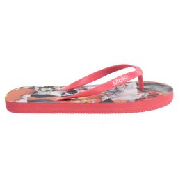 Molo-Girls Pink Cat Flip-Flops | Childrensalon Outlet
