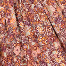 Molo-فستان قطن عضوي جيرسي لون زهري بطبعة ورود | Childrensalon Outlet