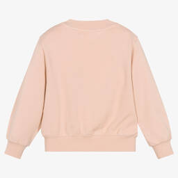 Molo-Girls Pink Cotton Mushroom Sweatshirt | Childrensalon Outlet