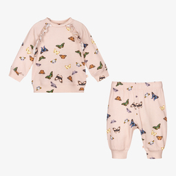 Molo-تراكسوت أطفال بناتي قطن عضوي لون زهري | Childrensalon Outlet