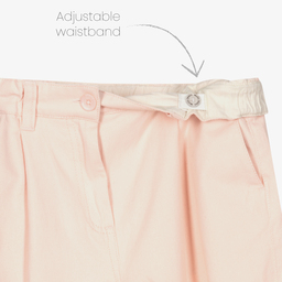 Molo-بنطلون قطن تويل لون زهري باهت للبنات | Childrensalon Outlet