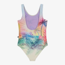 Molo-Girls Pink Dino Paradise Swimsuit | Childrensalon Outlet