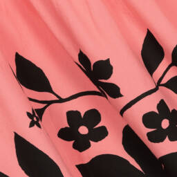 Molo-فستان بطبعة ورود قطن لون زهري | Childrensalon Outlet