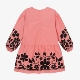 Molo-فستان بطبعة ورود قطن لون زهري | Childrensalon Outlet