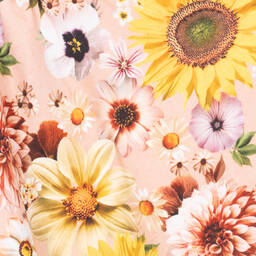 Molo-Girls Pink Floral Organic Cotton Skirt | Childrensalon Outlet