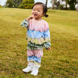 Molo-Girls Pink Floral Organic Set | Childrensalon Outlet