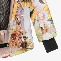 Molo-Розовая лыжная куртка с цветами | Childrensalon Outlet