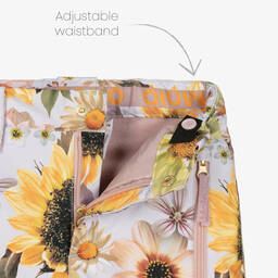 Molo-Розовые лыжные брюки с цветами | Childrensalon Outlet