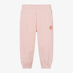 Molo-Girls Pink Organic Cotton Joggers | Childrensalon Outlet