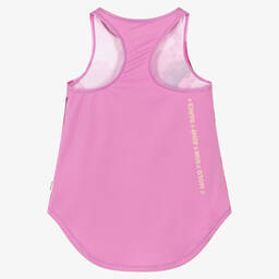 Molo-Girls Pink Poppies Sports Top | Childrensalon Outlet