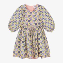 Molo-Girls Pink & Yellow Berry Dress | Childrensalon Outlet