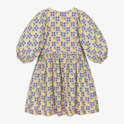 Molo-Girls Pink & Yellow Berry Dress | Childrensalon Outlet