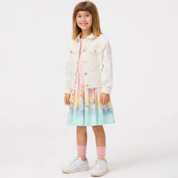 Molo-Girls Playful Pink Dolphin Dress | Childrensalon Outlet